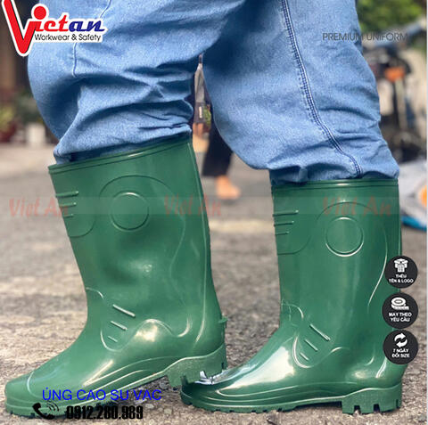 Ủng Cao Su VAC Màu Xanh