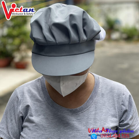 Nón Thực Phẩm Xếp Ly Kaki VAXL-07