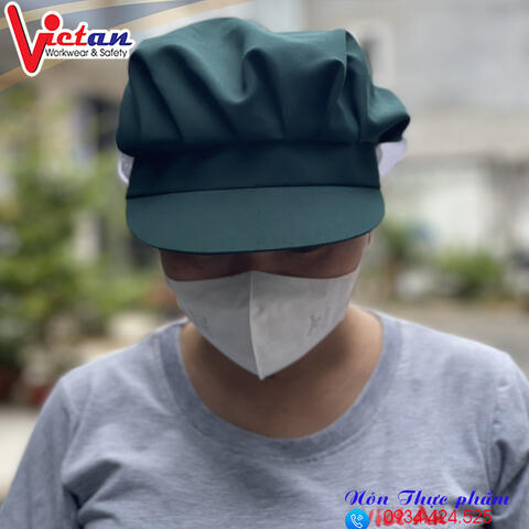 Nón Thực Phẩm  Xếp Ly Kaki VAXL-08