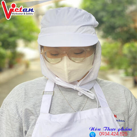 Nón Cột Dây Màu Trắng VACD-01