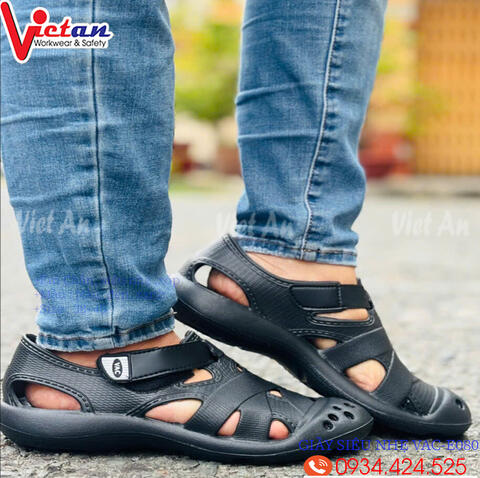 Giày Phòng Sạch Siêu Nhẹ Màu Đen VAC-E0802