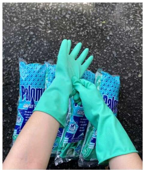Găng Tay Cao Su Paloma Xanh Lá GTCS01