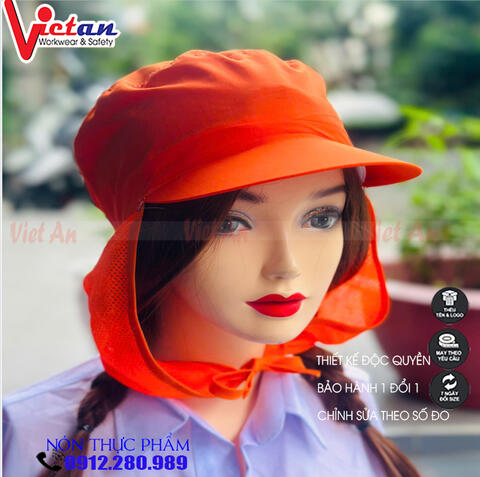 Nón Cột Dây Màu Cam VACD-03