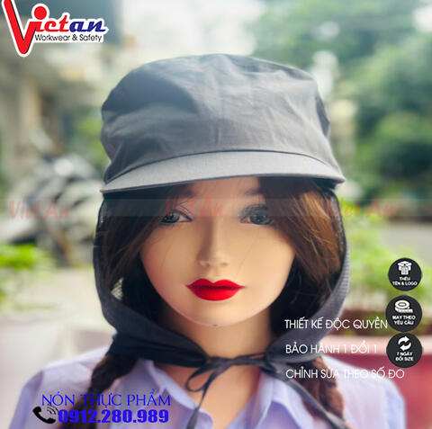 Nón Cột Dây Màu Xám VACD-04