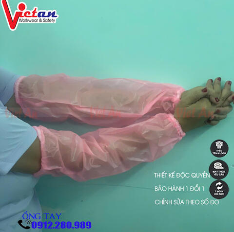 Ống Tay Thủy Sản Màu Hồng Trong Suốt