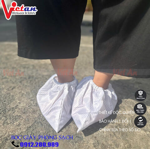Bọc Giày Phòng Sạch Màu Trắng VABG-01