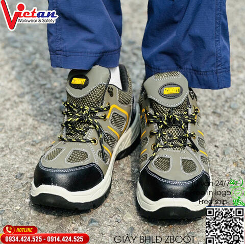 Giày Bảo Hộ Lao Động Zboot Z113 Mũi Thép Siêu Nhẹ