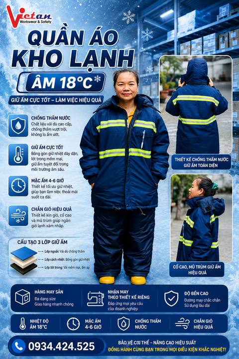 Quần Áo Kho Lạnh -18 độ VAKL-09