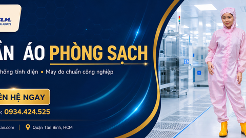 Quần Áo Phòng Sạch Liền Quần Cao Cấp – May Theo Yêu Cầu