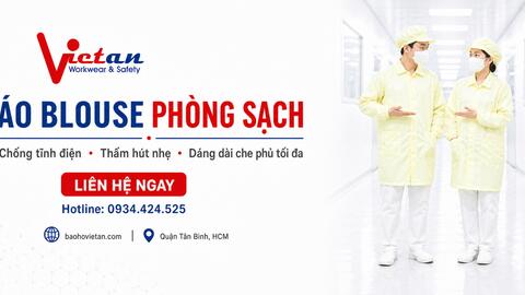 Quần Áo Phòng Sạch Liền Quần Cao Cấp – May Theo Yêu Cầu