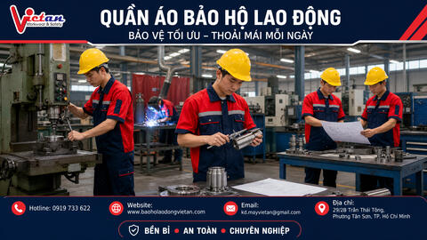 Quần Áo Bảo Hộ Cơ Khí – Bền Đẹp, Thoải Mái, May Theo Yêu Cầu