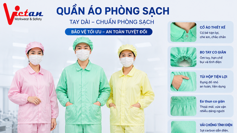 QUẦN ÁO PHÒNG SẠCH- GIẢI PHÁP ĐỒNG PHỤC VHUYEEN DỤNG CHO NHÀ MÁY HIỆN ĐẠI