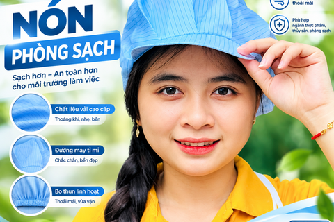 Nón Phòng Sạch Chống Tĩnh Điện Màu Xanh VAPS-07