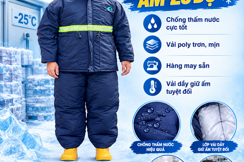 Quần Áo Kho Lạnh -25 Độ Có Phản Quang VAKL-01