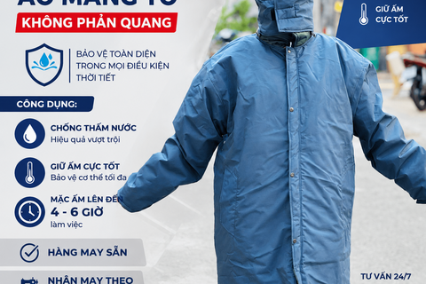 Áo Măng Tô Không Phảng Quang VAKL-05