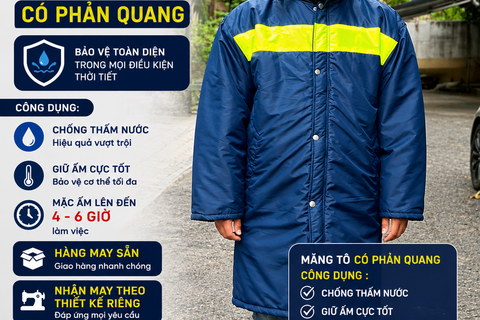 Áo Măng Tô Có Phản Quang VAKL-06
