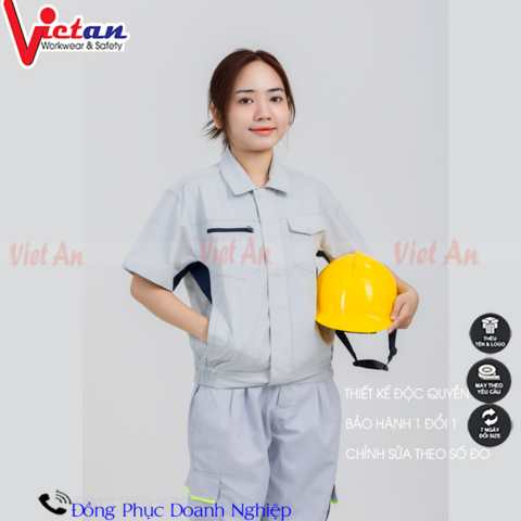 Quần Áo Bảo Hộ Lao Động Ngắn Tay VANT-01