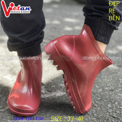 Ủng thấp cổ TGP Màu Nâu