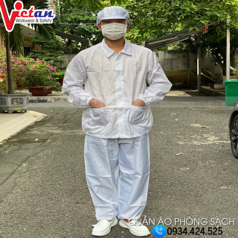 Quần Áo Phòng Sạch Dài Tay VAPSDT-03