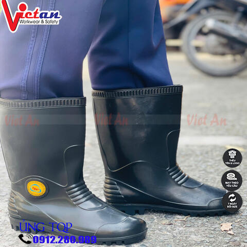 Ủng Cao Cổ TQP Màu Đen