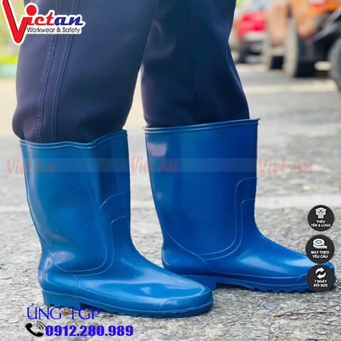 Ủng Cao Cổ TGP Màu Xanh