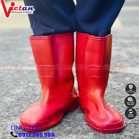 Ủng Cao Cổ TGP Màu Hồng