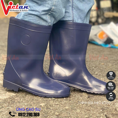 Ủng Cao Su VAC Màu Navy