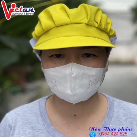 Nón Thực Phẩm Xếp Ly Kaki VAXL-06