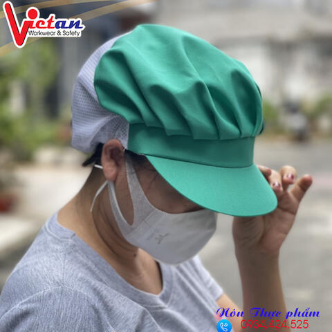 Nón Thực Phẩm Xếp Ly Kaki VAXL-10