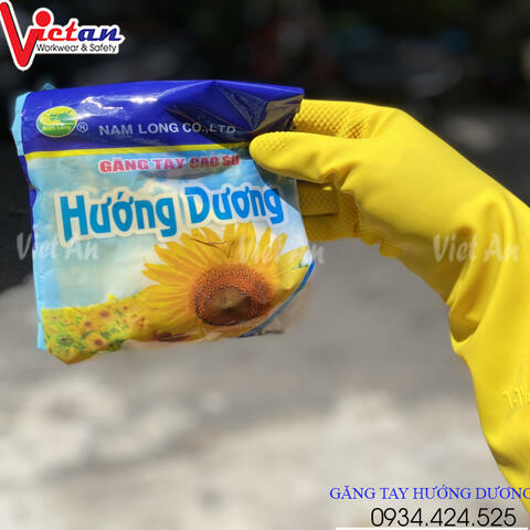 Găng Tay Cao Su Hướng Dương Vàng GTCS03
