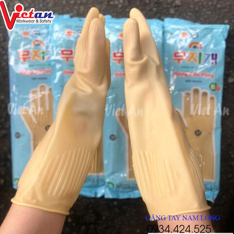 Găng Tay Cao Su Đông Cầu Vồng GTCS09