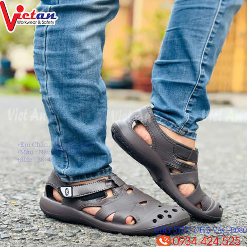 Giày Phòng Sạch Siêu Nhẹ Màu Nâu  VAC-E0801