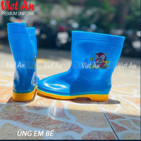 Ủng Đi Mưa Cho Bé Màu Xanh VAUB-01