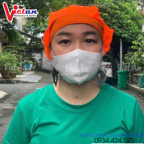 Nón Lưới Có Vành Màu Cam VANL-12