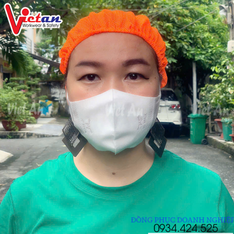 Nón Lưới Bánh Tiêu Tròn Màu Cam VANL-02