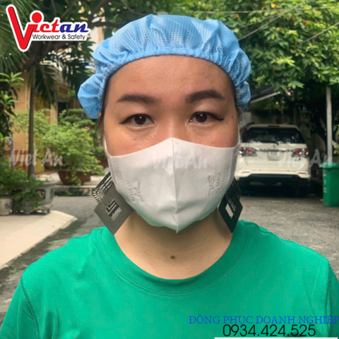 Nón Lưới Bánh Tiêu Tròn Xanh Biển VANL-04