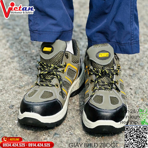 Giày Bảo Hộ Lao Động Zboot Z113 Mũi Thép Siêu Nhẹ