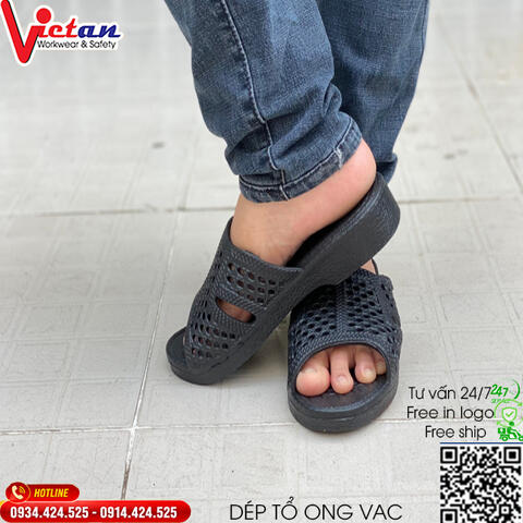 Dép Tổ Ong Nam EVA E197M (39-43) Màu Đen