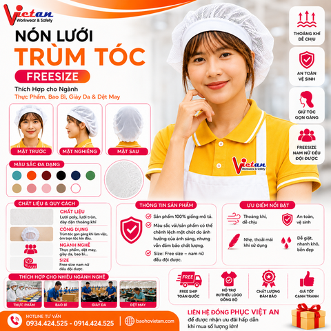 Nón Lưới Bánh Tiêu Có Vành Màu Trắng NLCV-01