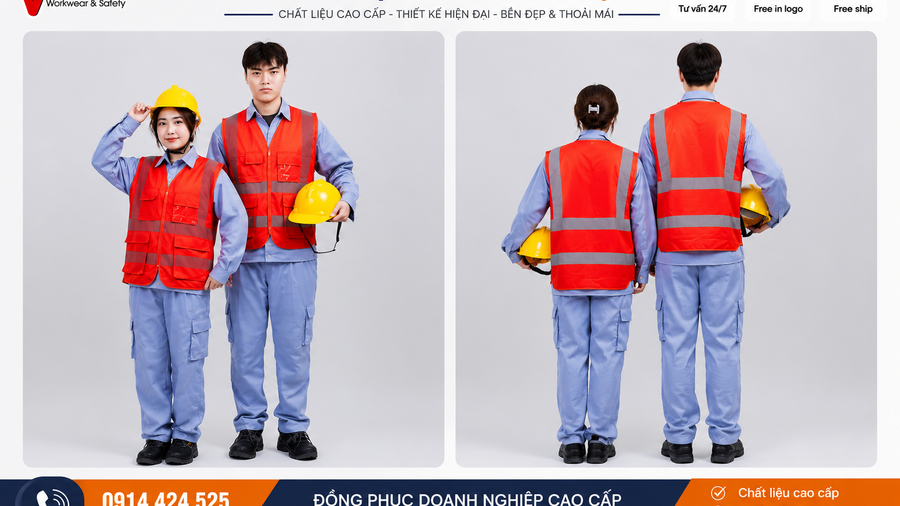 Xu Hướng Quần Áo Bảo Hộ Lao Động Mới Nhất Cho Nhà Máy Và Công Trình