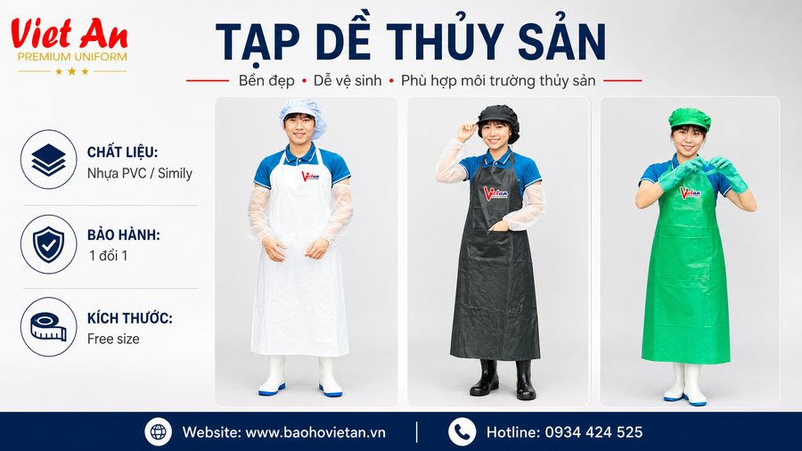 Tạp Dề Thủy Sản Có Gì Đặc Biệt? Vì Sao Nhà Máy Nên Sử Dụng?
