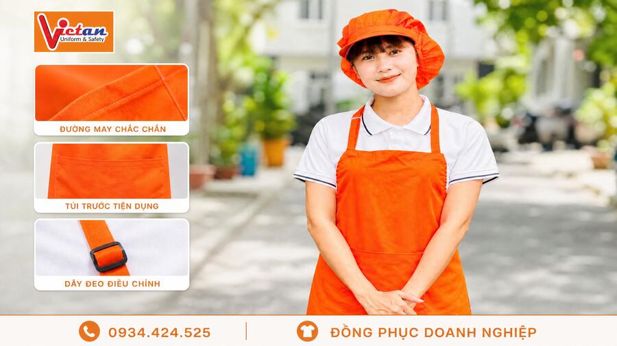Tạp Dề Nhà Hàng Đẹp, Chuyên Nghiệp – Báo Giá Và May Theo Yêu Cầu Cho Nhà Máy Và Bếp Ăn