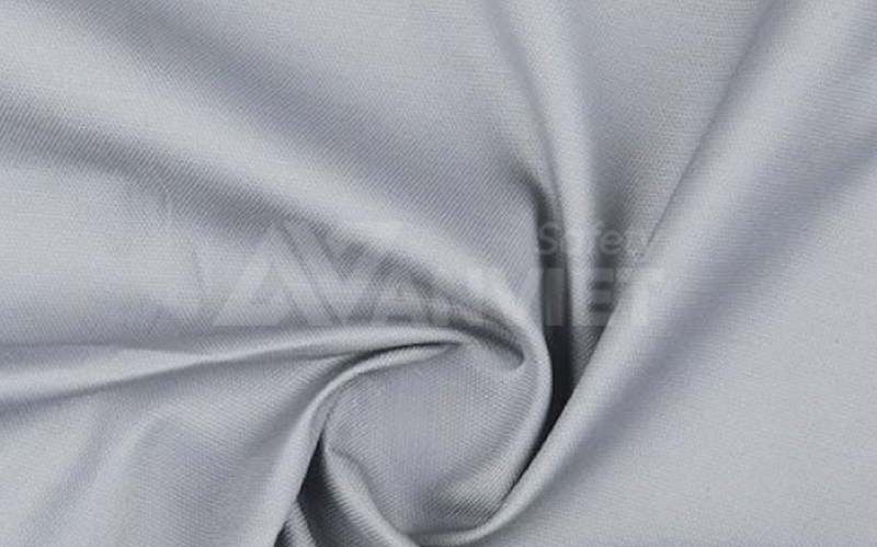 Vải cotton pha polyester.