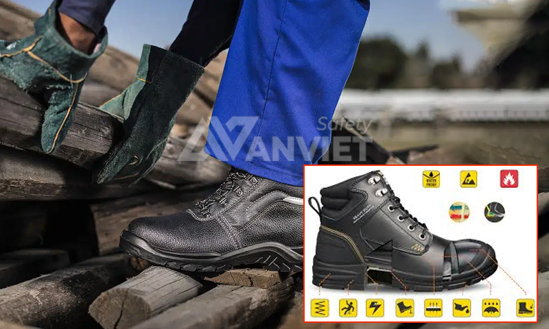 Giày bảo hộ lao động giúp người lao động làm việc hiệu quả và an toàn.