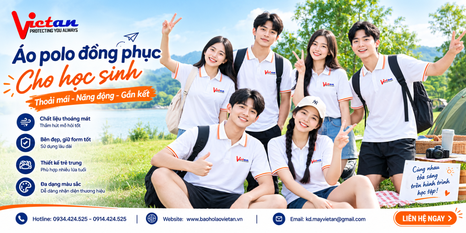 Áo polo với thiết kế lịch sự và phù hợp với mọi lứa tuổi, từ học sinh, sinh viên cho đến nhân viên văn phòng