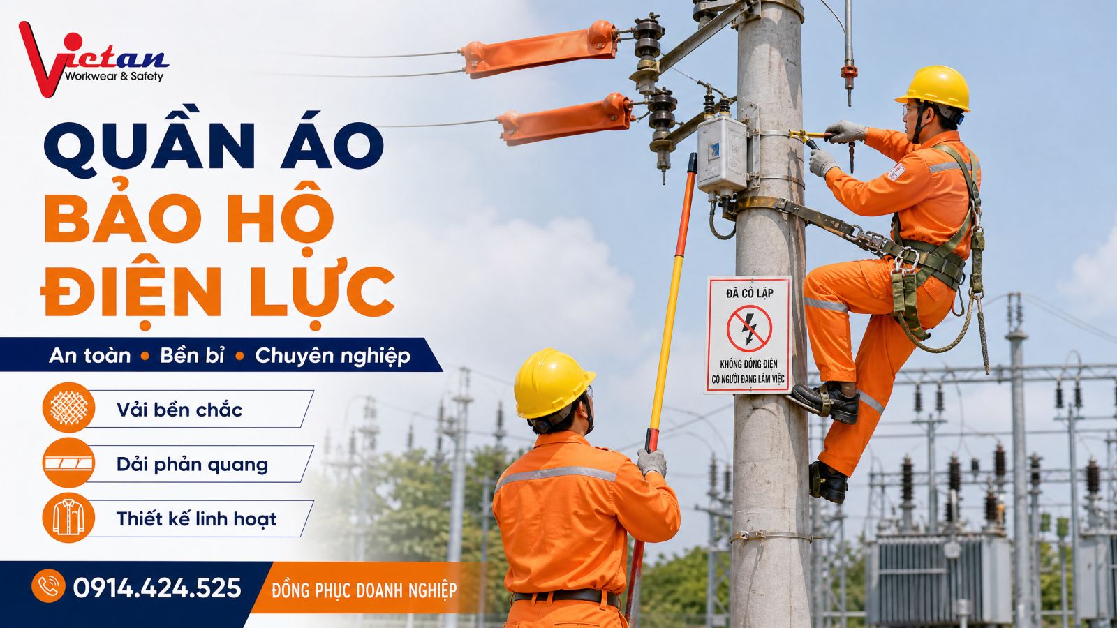 Quần áo bảo hộ điện lực- Giải pháp bảo vệ người lao động an toàn trong môi trường làm việc
