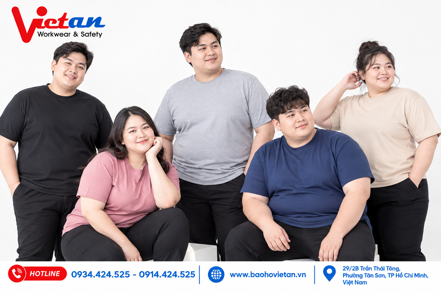 Các mẫu áo thun bigsize phù hợp với các bạn có ngoại hình ngoại cỡ, giúp tạo cảm giác thoải mái khi mặc
