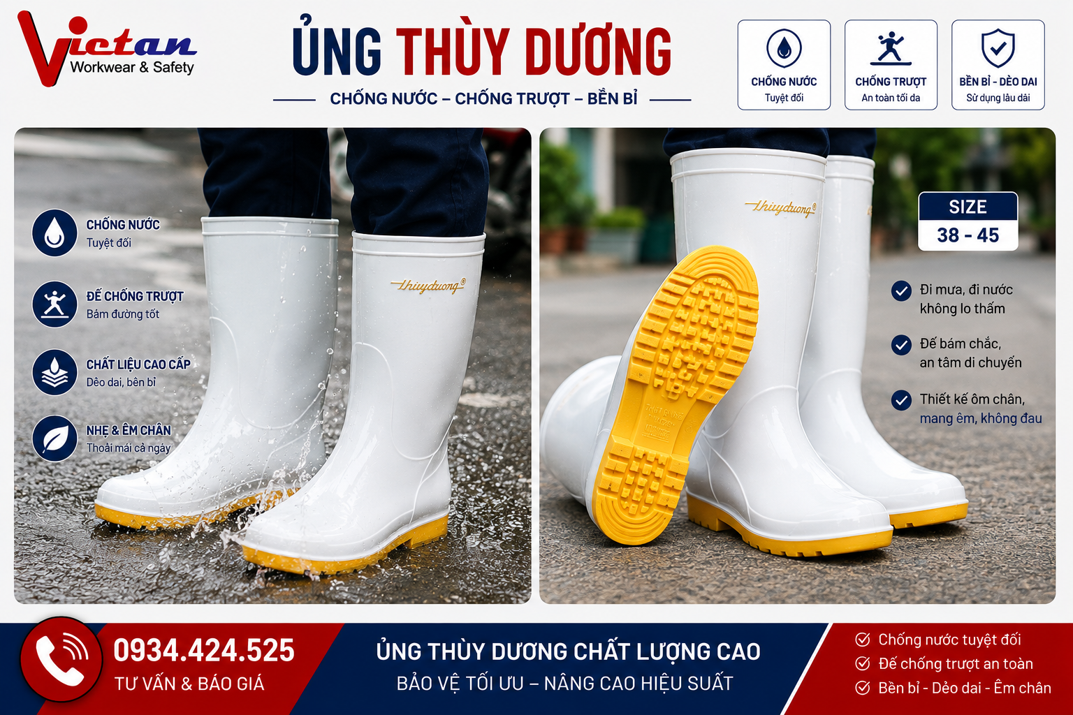 Ủng thùy dương cao cấp