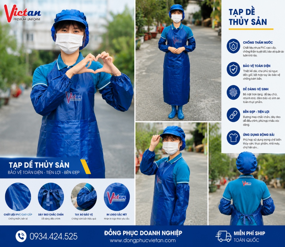 Tạp dề thủy sản cao cấp