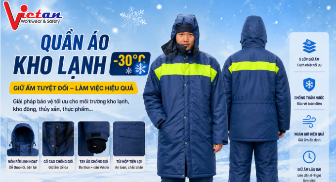 Quần áo chuyên dụng cho kho lạnh